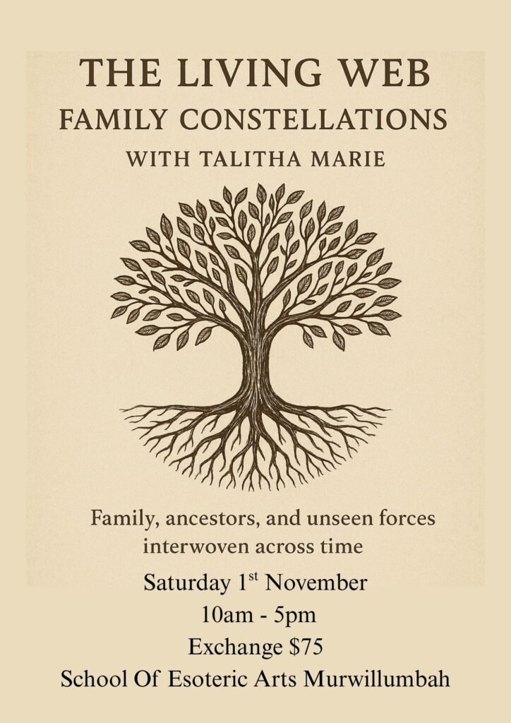 Family Constellations Byron Bay, Gold Coast, Australia with Talitha Marie.